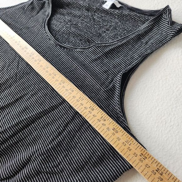 Daily Ritual Women’s Romper XL Black White Striped Sleeveless Elastic Waist - Picture 6 of 10